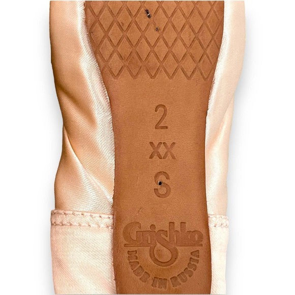 Grishko Ulanova I European Pink Soft Shank Ballet Pointe Shoe Size 2.0 2X SS - Picture 3 of 8